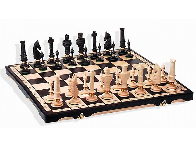 25.6" wooden chess set "Eron"