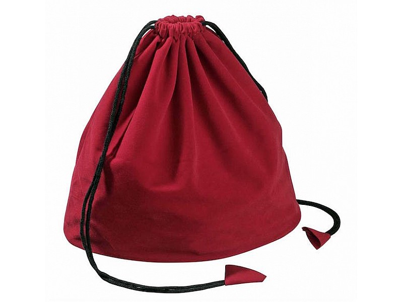 Draw string bags, red 