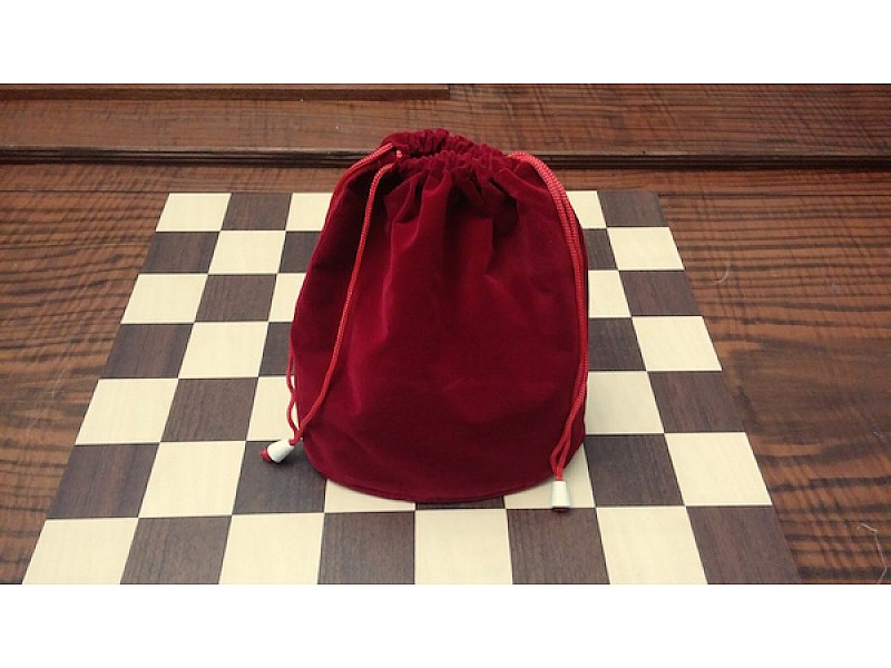 Draw string bags, red 