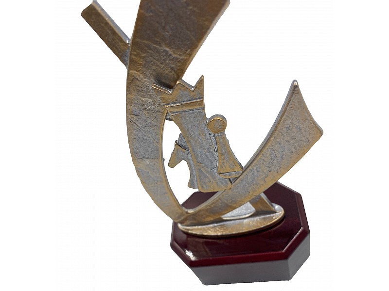 Chess award/cup sculpture "Chess star"