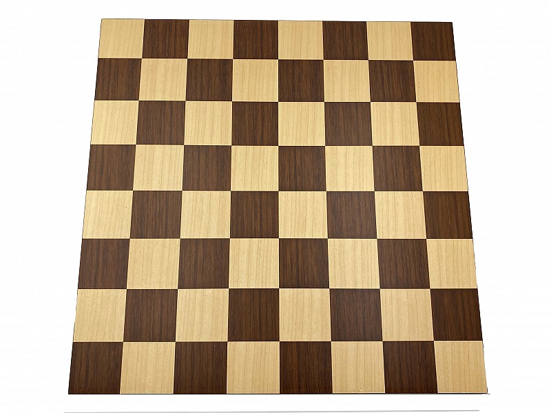 17.32” wooden chess board walnut borderless