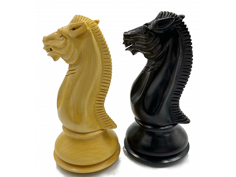 Pershing chess pieces 4.24" king  & board Tiger Ferrer 19.69" 