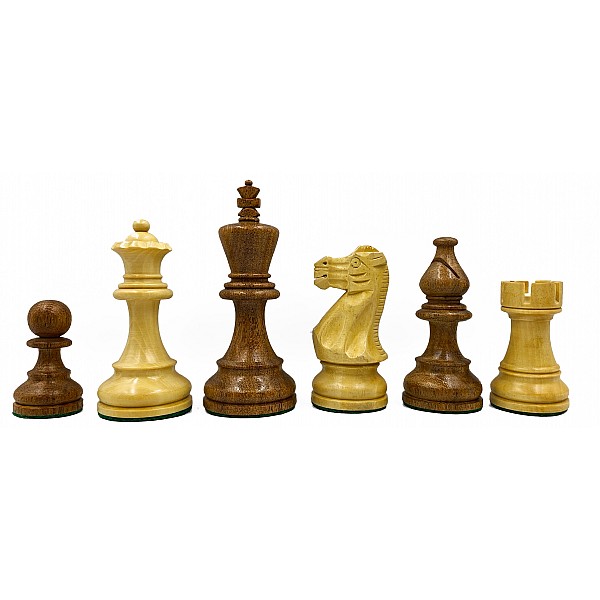 American staunton  boxwood/acacia  3.85" chess pieces