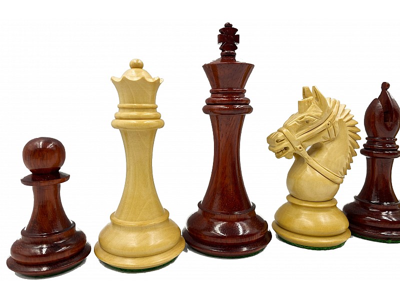 Arthur knight redwood/boxwood 4" chess pieces
