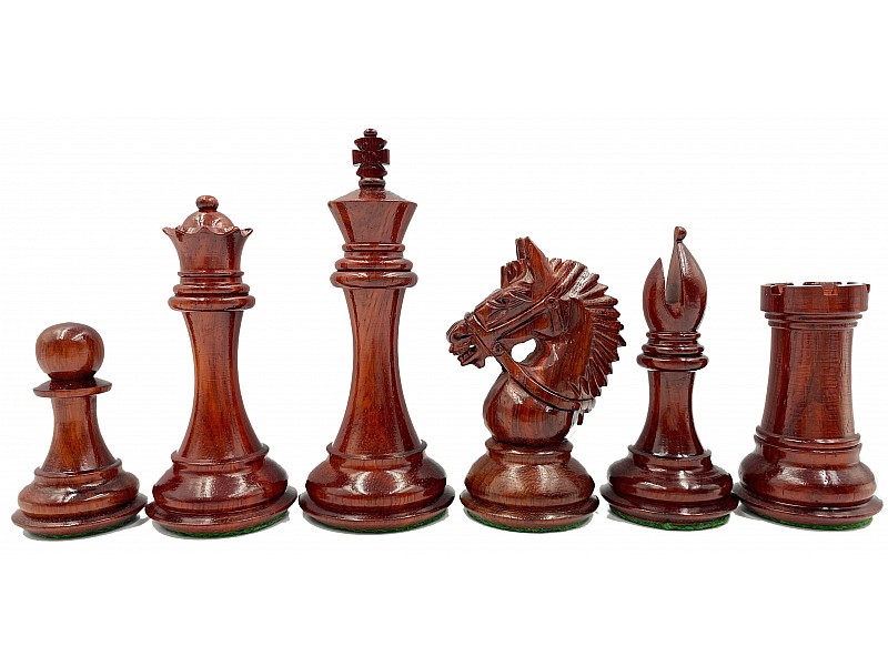 Arthur knight redwood/boxwood 4" chess pieces