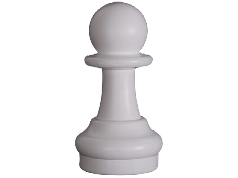 Decorative giant plastic pawn (white)