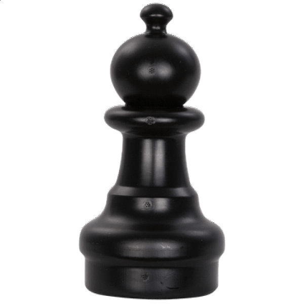 Decorative giant plastic pawn (black)