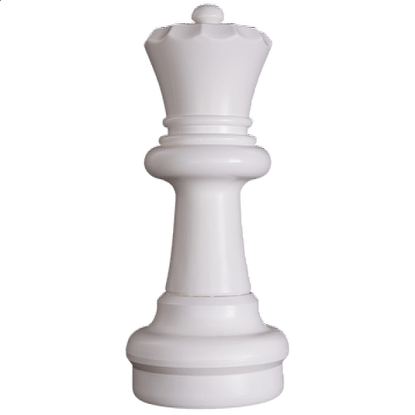 Decorative giant plastic queen (white)