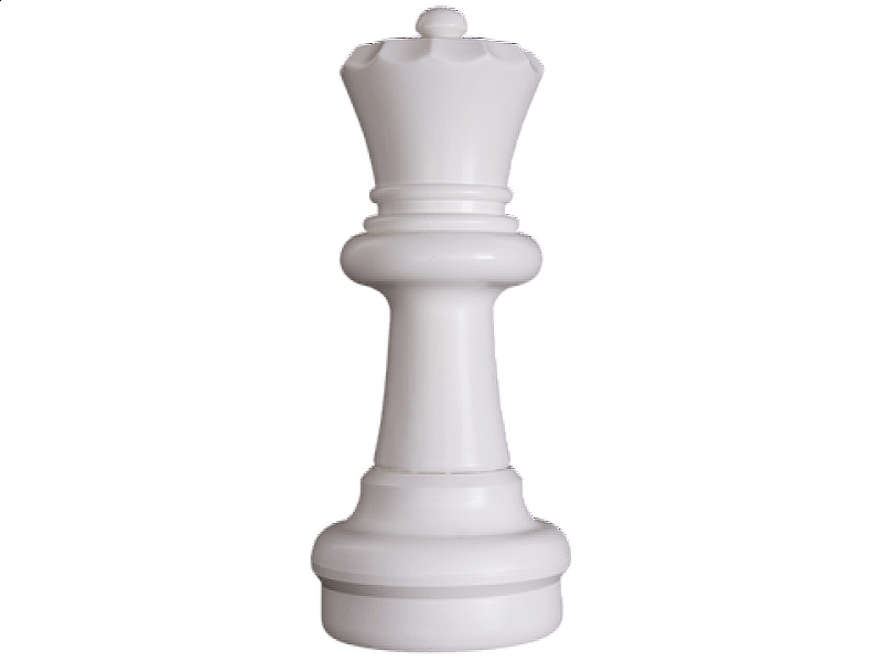 Dekorative Riesenkönigin aus Kunststoff (weiß)