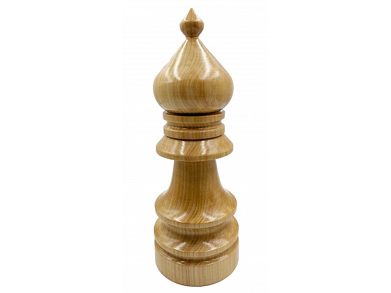 Wooden decorative bishop (light color)