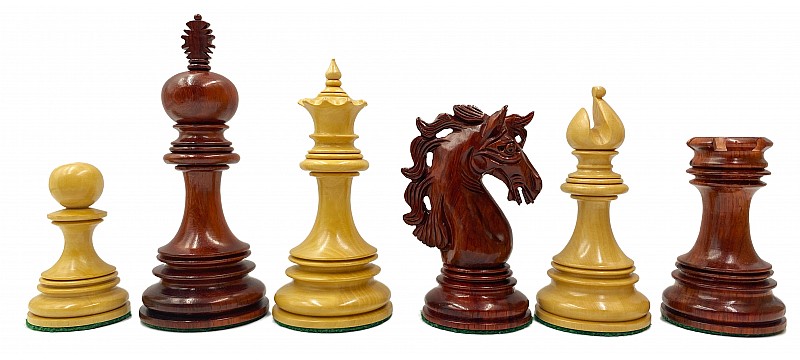 Luxury wood chess pieces