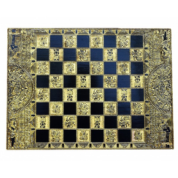 15.5" Aztec Chess & Checkers Board Game 
