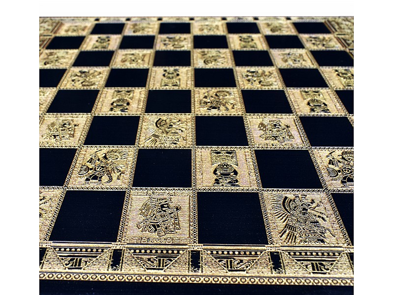 Juego de mesa Aztec Chess & Checkers de 15.5