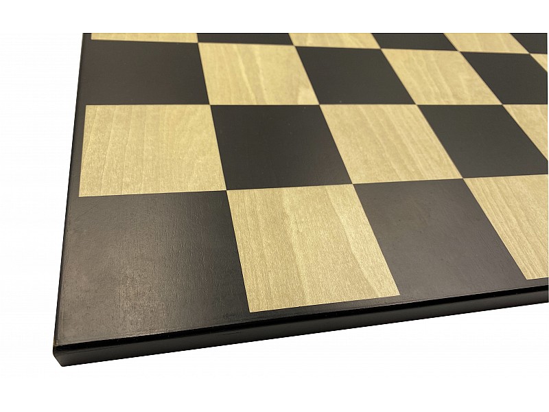 17.7” wooden chess board black without borders