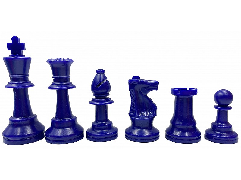 19.69" Red vinyl chess board with red/blue pcs 3.75"