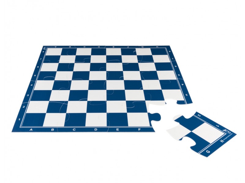 Puzzle de ajedrez (16 piezas) - Color azul