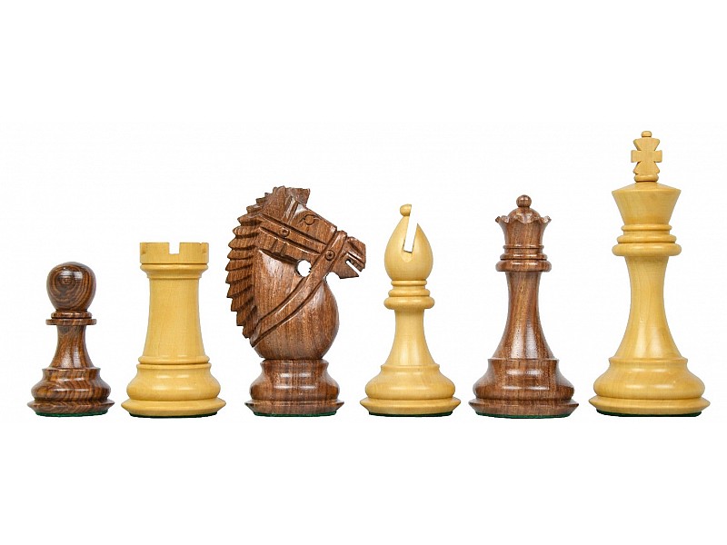 Bridle knight  boxwood/acacia  4" chess pieces 