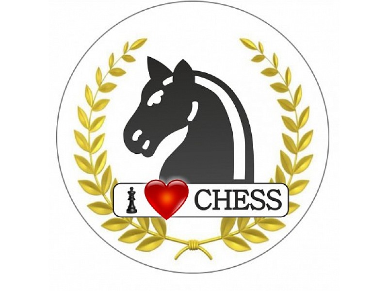 Chess button with nail - knight