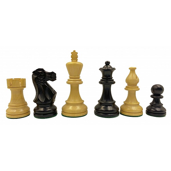 American staunton boxwood/ebonized  3.75" chess pieces  