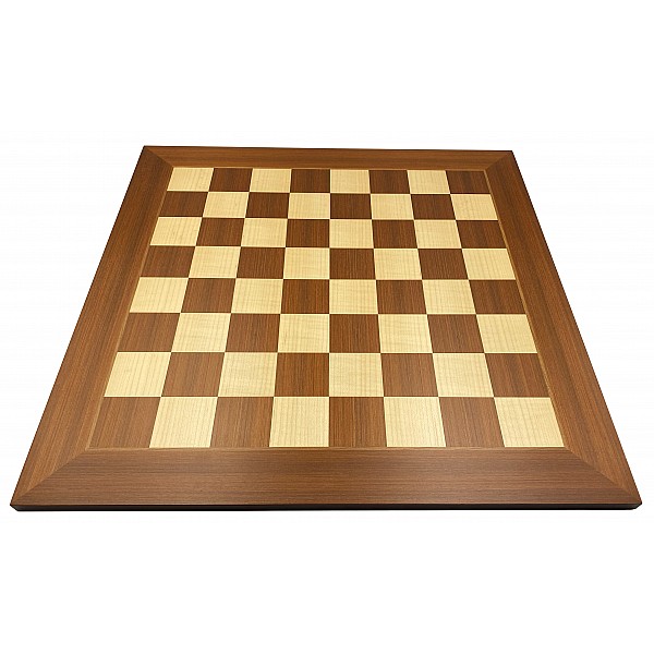Chess board mahogany without indices 16.14" X 16.14"  