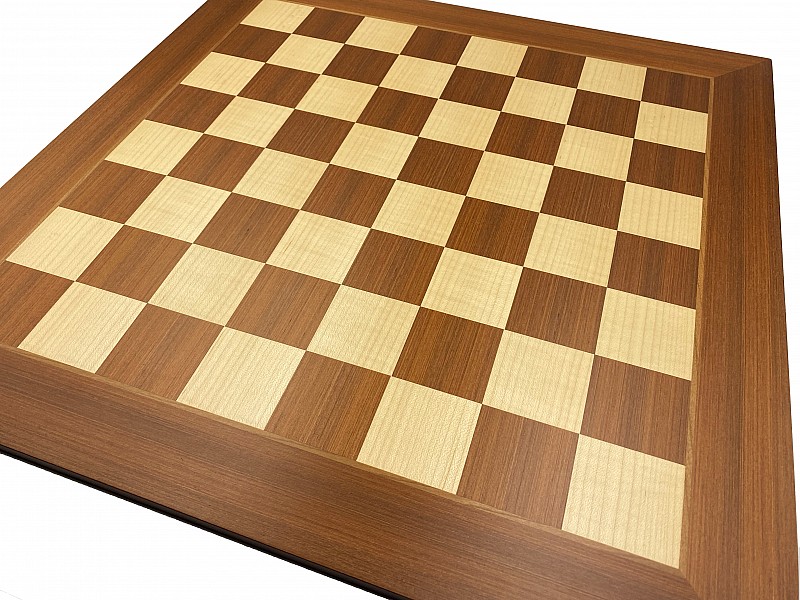 Tablero de ajedrez de madera de caoba de 19.7