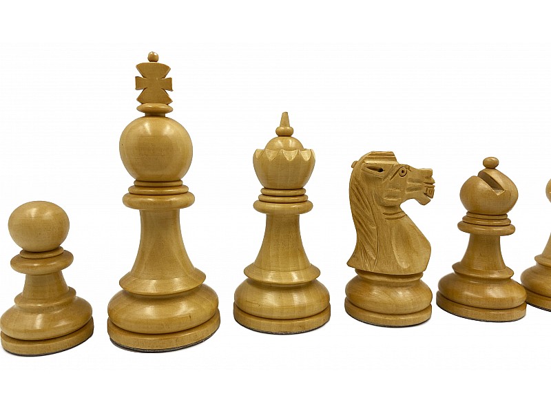 Delius boj/piezas de ajedrez ebonizadas de 3,54 
