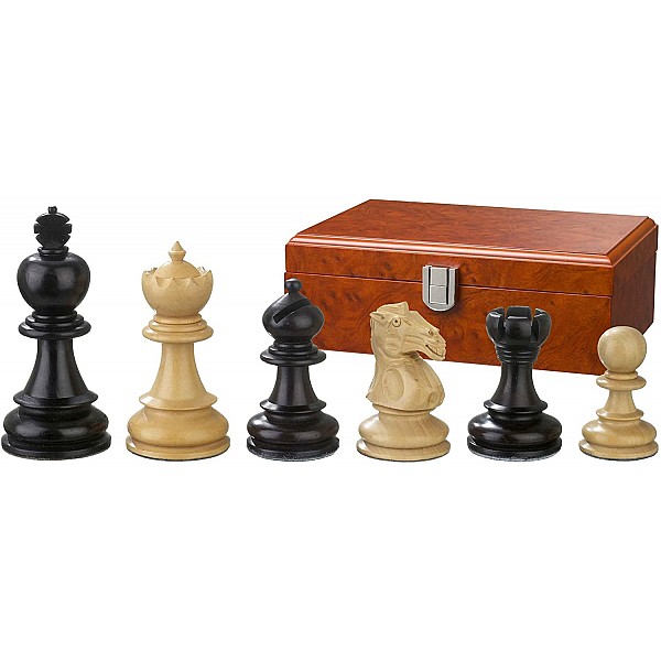 Delius boxwood/ebonized  3.54 " chess pieces 