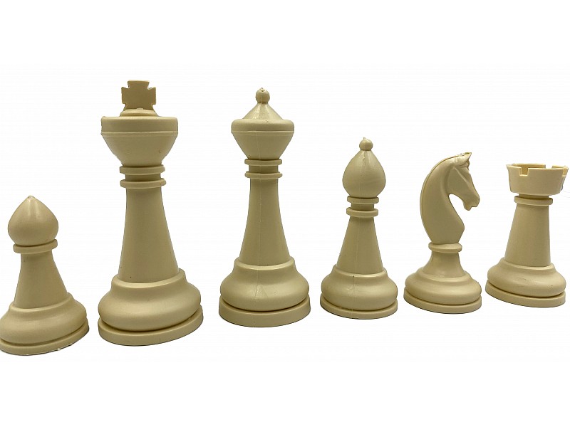 Crown  3.15" Simple plastic chess pieces