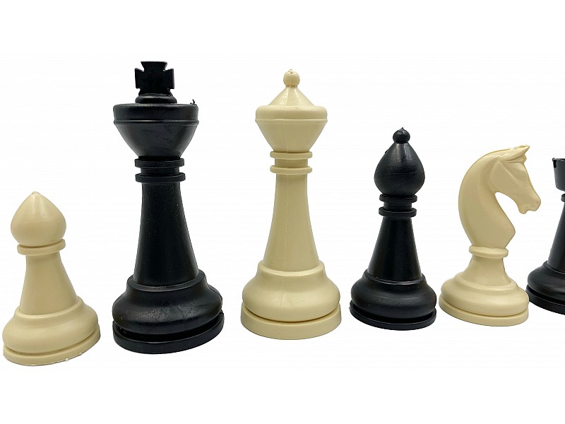 Crown  3.15" Simple plastic chess pieces
