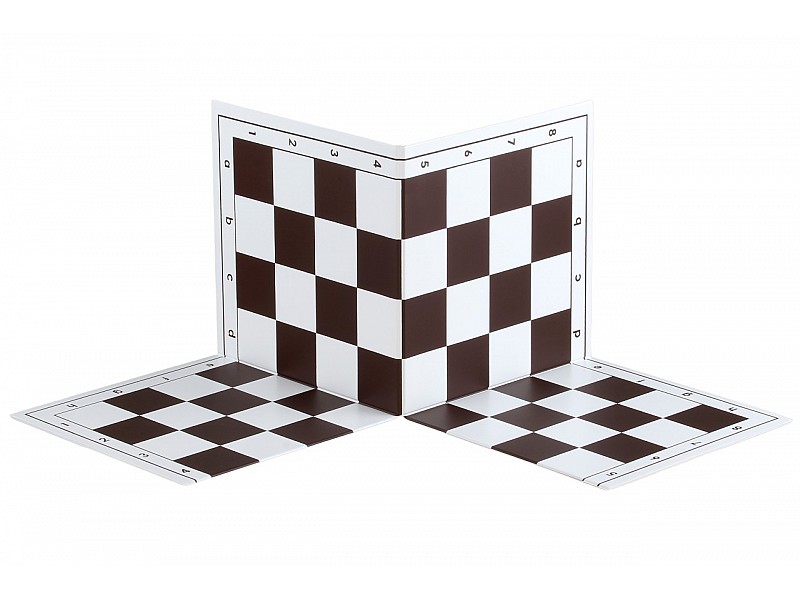 Tablero de ajedrez de plástico de torneo doble 