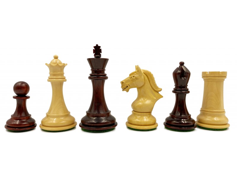 Piezas de ajedrez Derby knight redwood/boj 4
