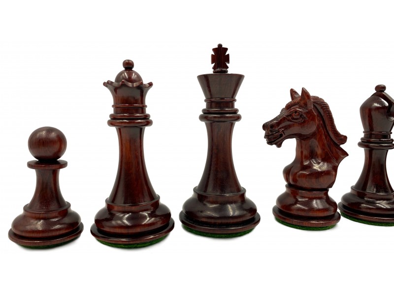 Piezas de ajedrez Derby knight redwood/boj 4