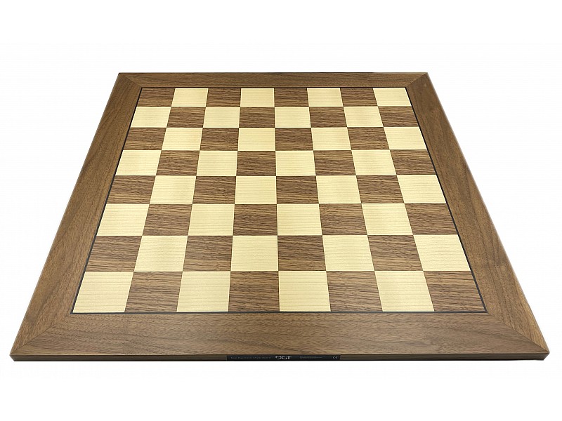 DGT  walnut non electronic chess board 21.65"x 21.65" 