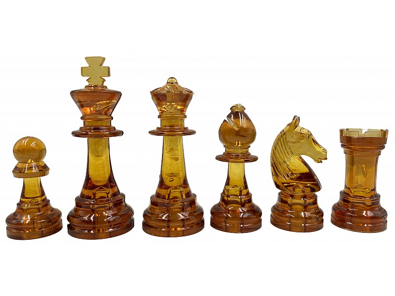 Transparent  3.22" chess pieces