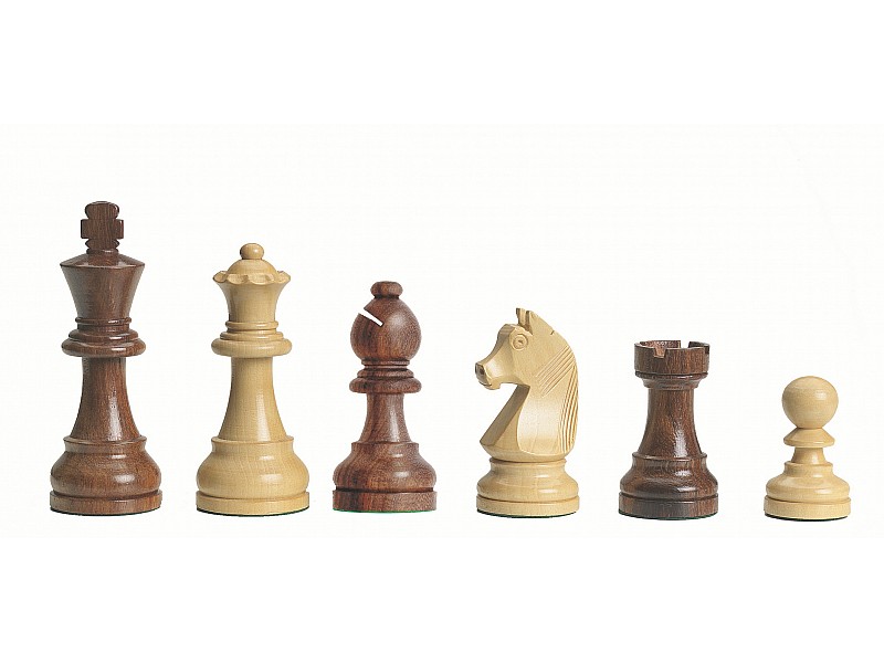 Piezas de madera atemporales de la DGT - no contrapesadas - para tableros de ajedrez electrónicos