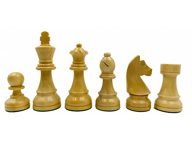 Piezas de ajedrez alemanas de boj de 3,75