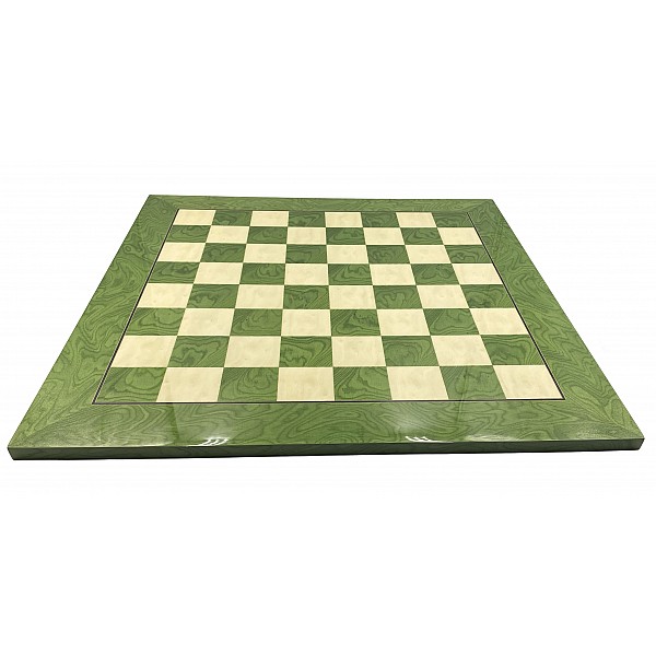19.7” Ferrer wooden chess board green 
