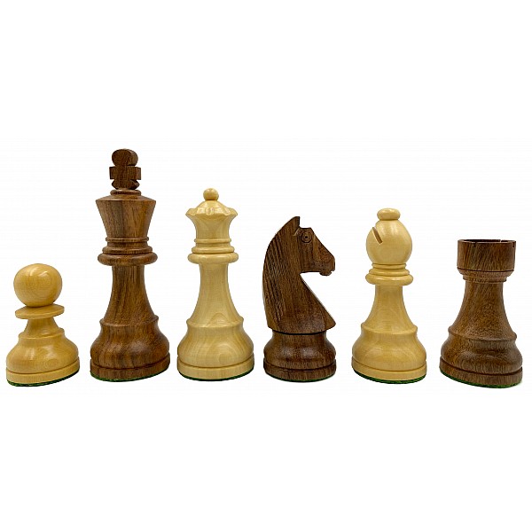German staunton palysander/acacia 3.75" chess pieces 