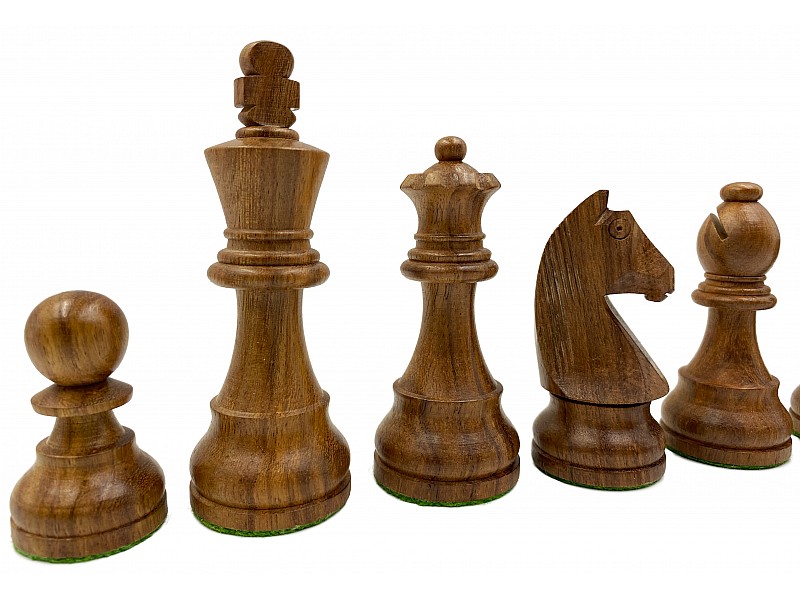 Piezas de ajedrez alemanas staunton palysander/acacia 3.75
