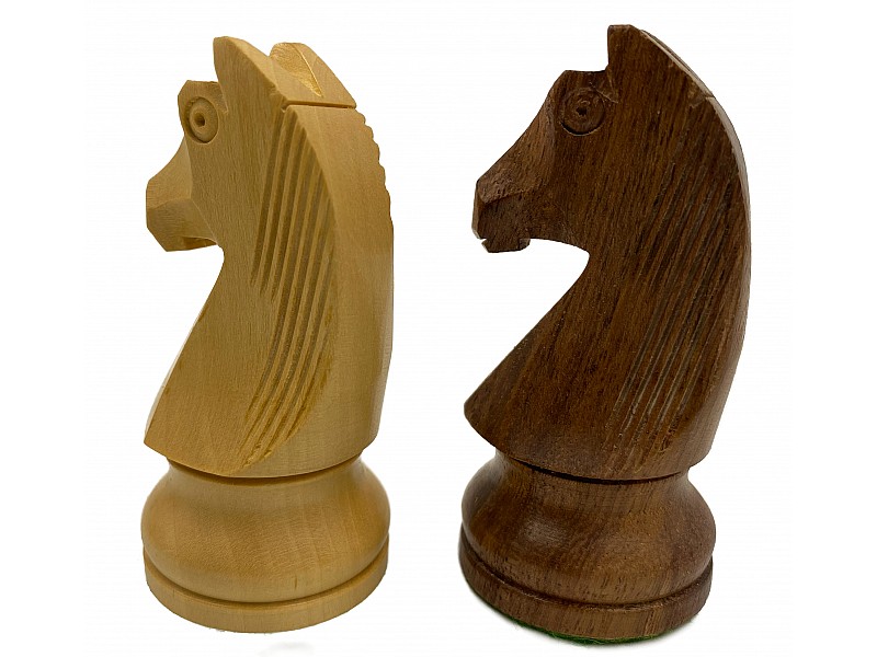 German staunton palysander/acacia 3.75" chess pieces 