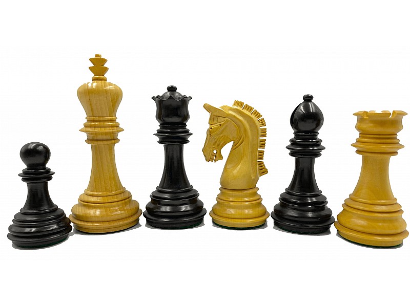 New imperial  ebony/boxwood  3.75" chess pieces