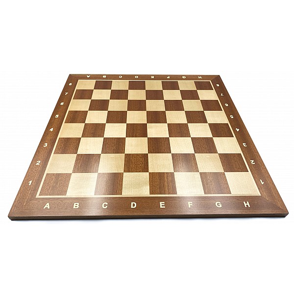 Chess board mahogany without indices 16.14" X 16.14"