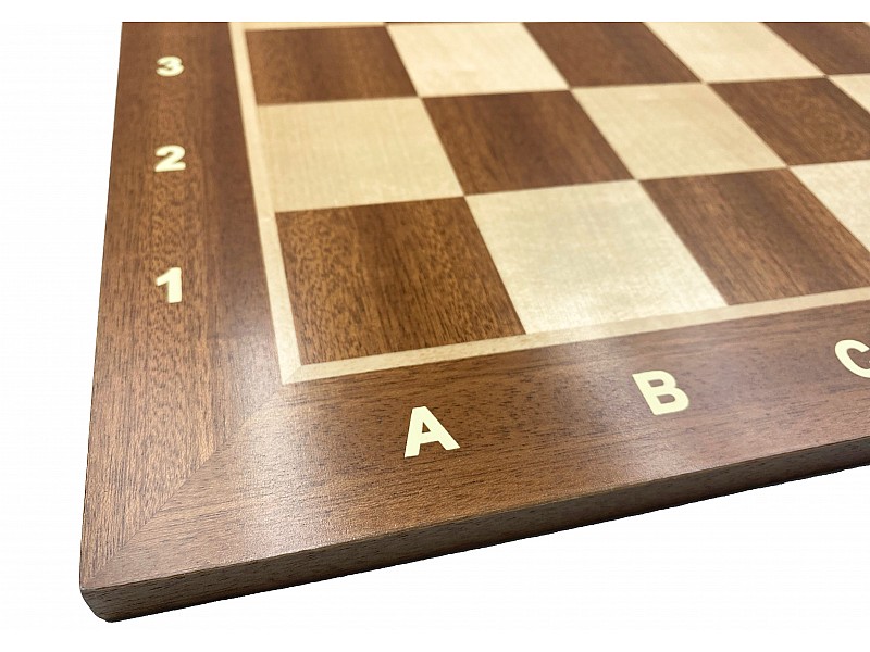 Caoba de tablero de ajedrez de madera de 17.32