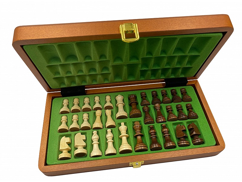 Set de ajedrez magnético marrón suave 11.41