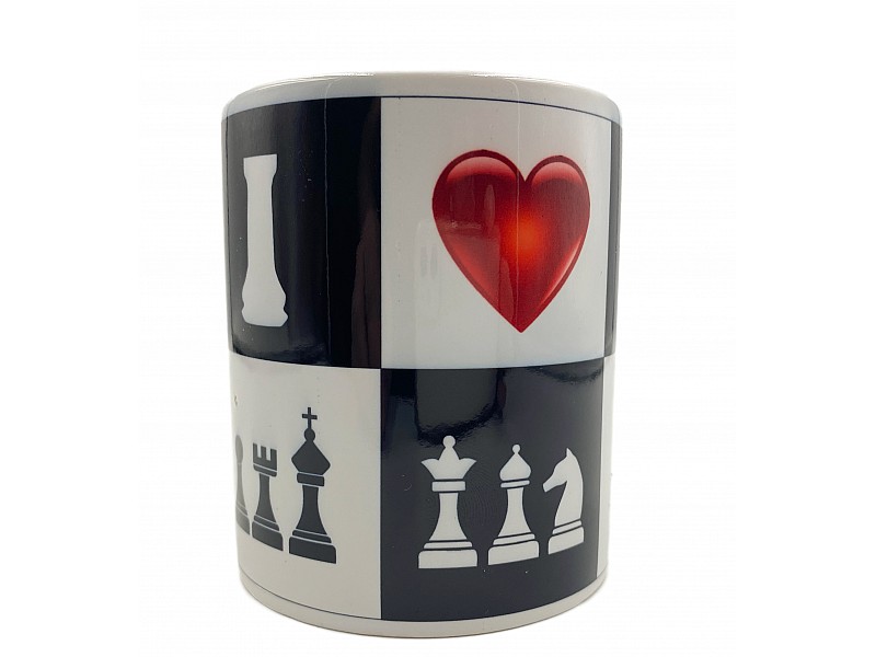Chess mug "heart of chess"