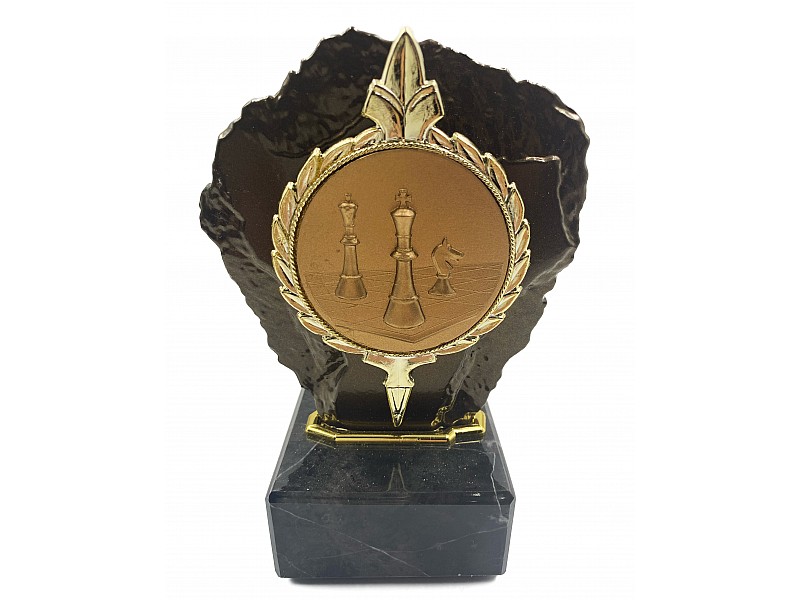Chess cup Bronze "Glory" with marble base