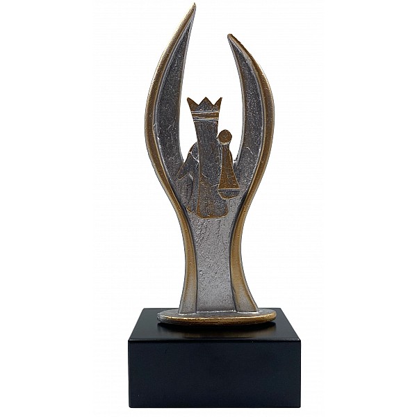 Chess award/cup sculpture "Chess theme"