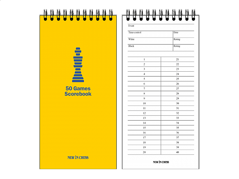 Chess scorebook from New in chess