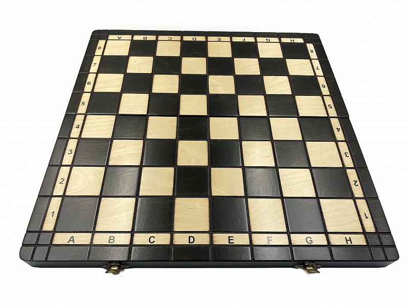 15.75" Wooden chess foldable black board