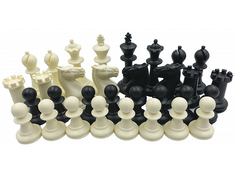 Novak 2.95" plastic chess pieces